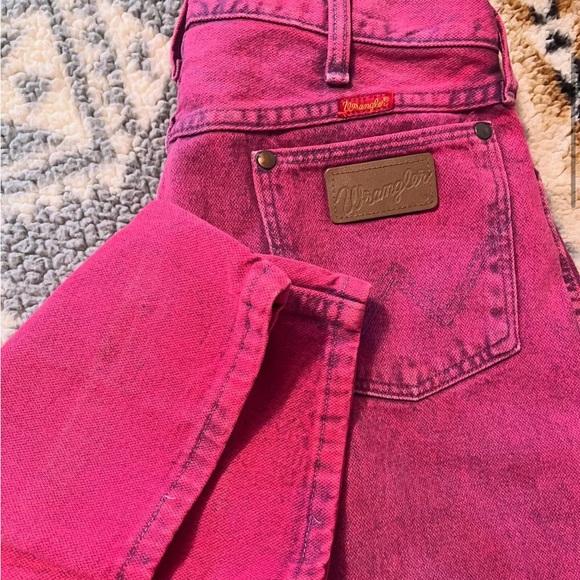 VTG Pink Wranglers 80s Retro Cowgirl - Picture 1 of 2